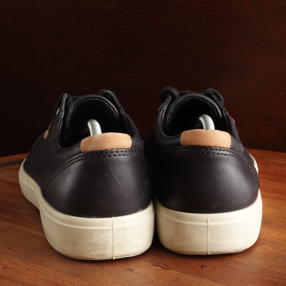 Ecco Sneakers Mens Size EU 41 US 7-7.5 BLK Soft 7 Comfort Leather Walking Shoes - Picture 8 of 16